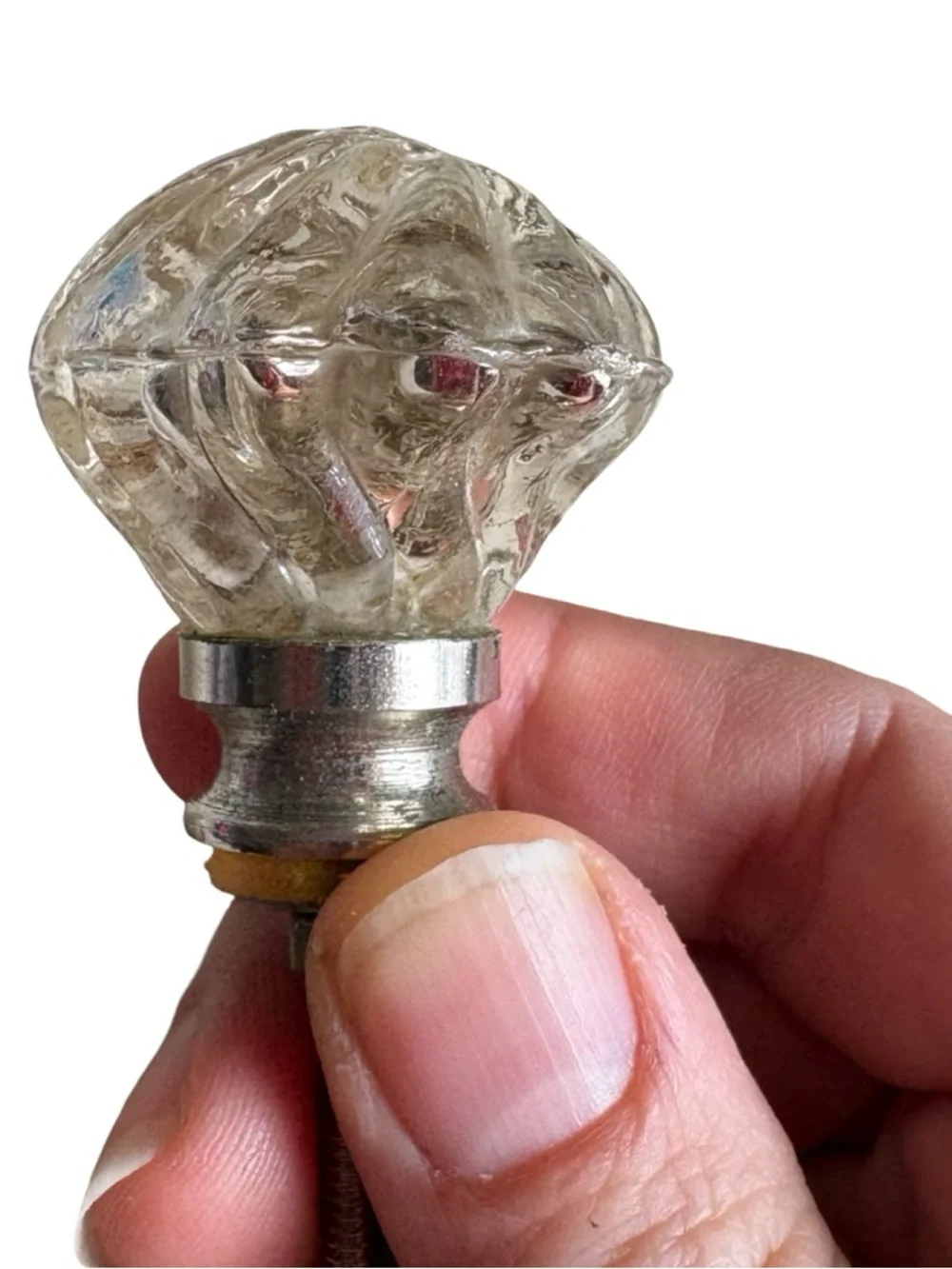 ANTHROPOLOGIE Silver Mirrored Knob